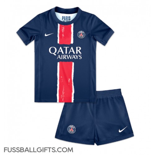 Paris Saint-Germain Fußballbekleidung Heimtrikot Kinder 2024-25 Kurzarm (+ kurze hosen)